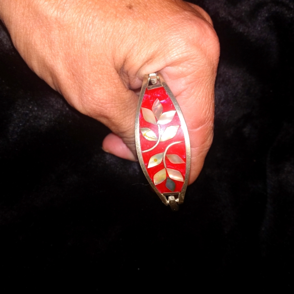 Very Pretty Boho 925 Silver Cuff Bracelet